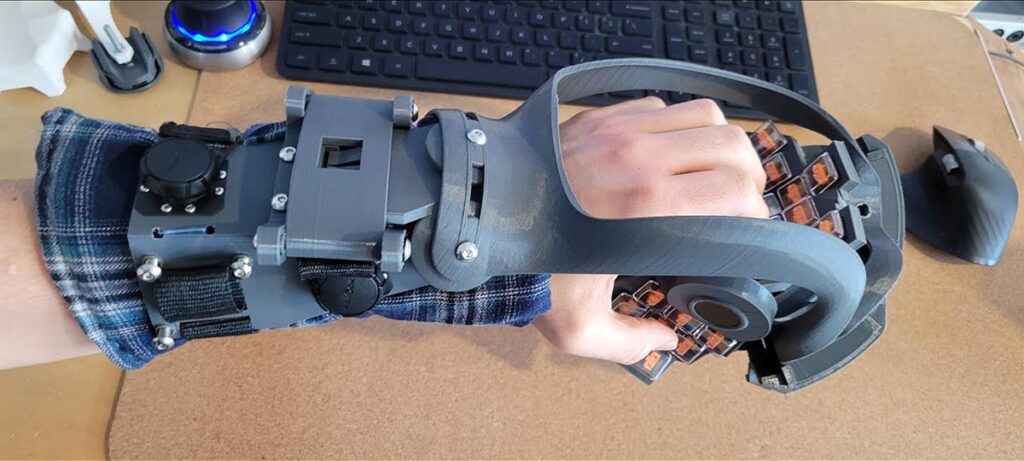 Schist01 Wrist-mounted Keyboard Prototype
