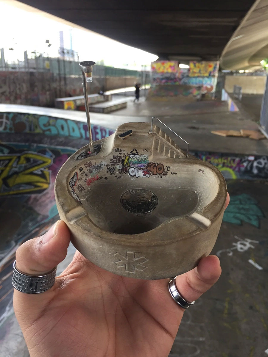 Ashtray Miniature Skatepark Diorama