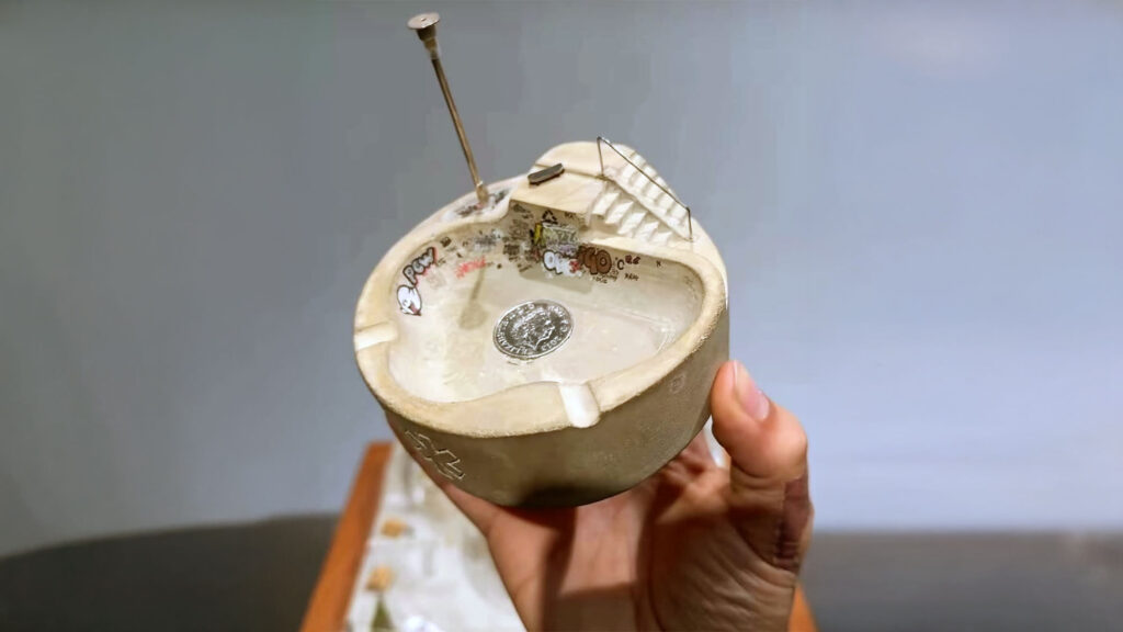 Ashtray Miniature Skatepark Diorama