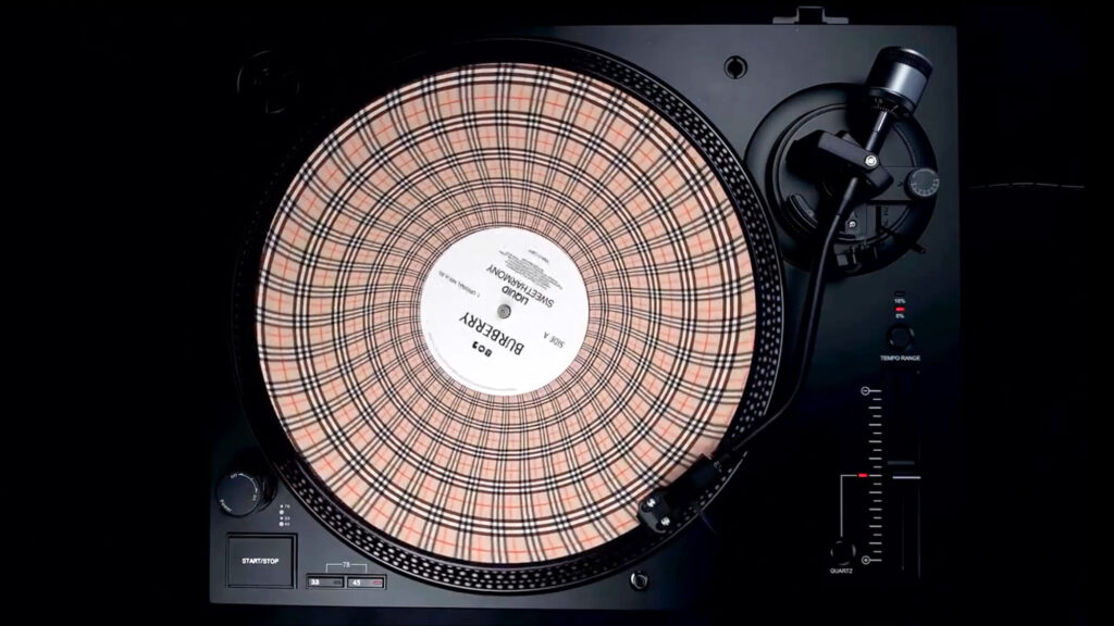Burberry Animated Vinyl Record by Drew Tetz