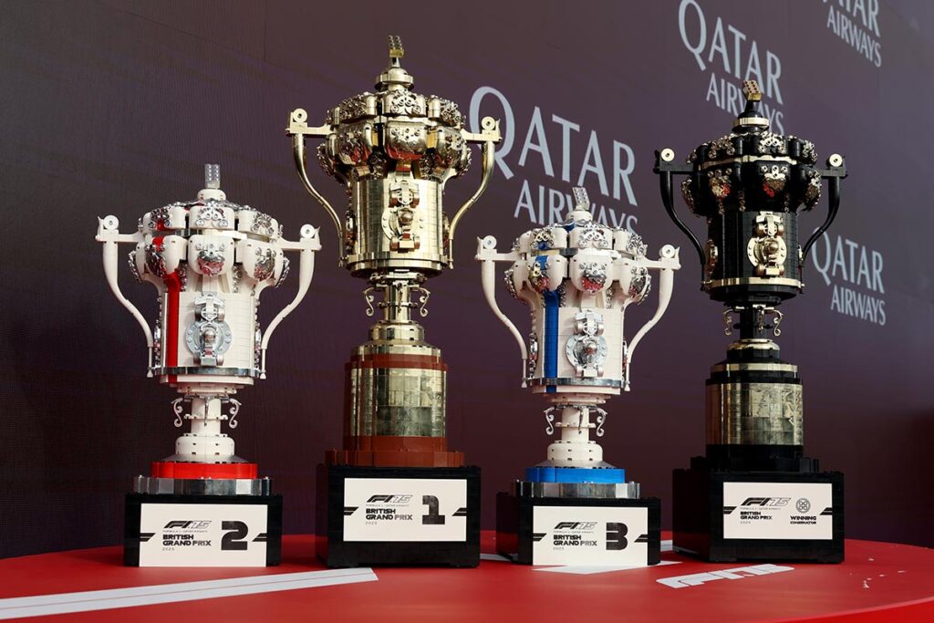 LEGO Brick-built Trophies for Formula 1
