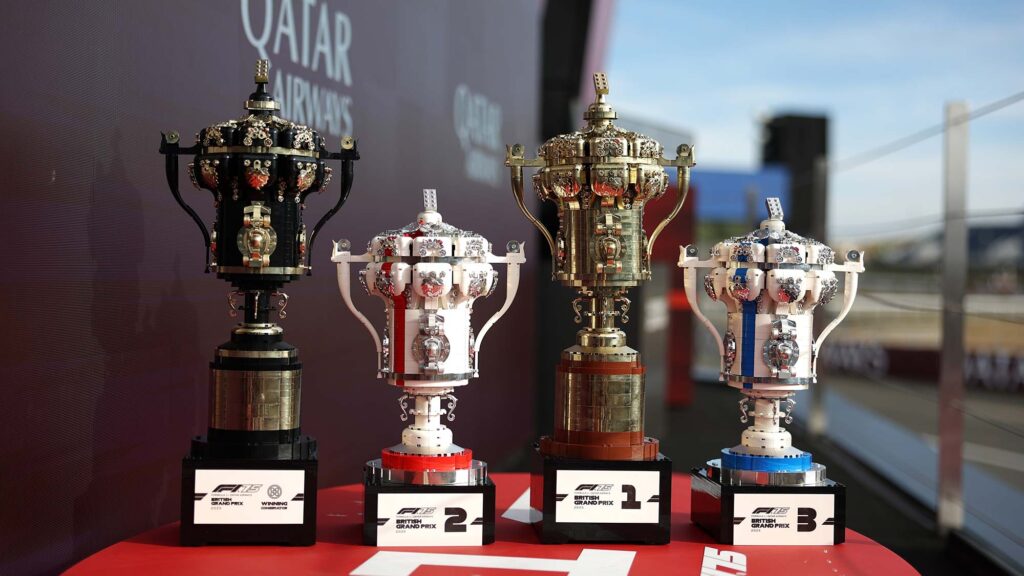 LEGO Brick-built Trophies for Formula 1