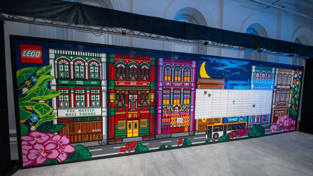 LEGO Mural at the National Museum of Singapore