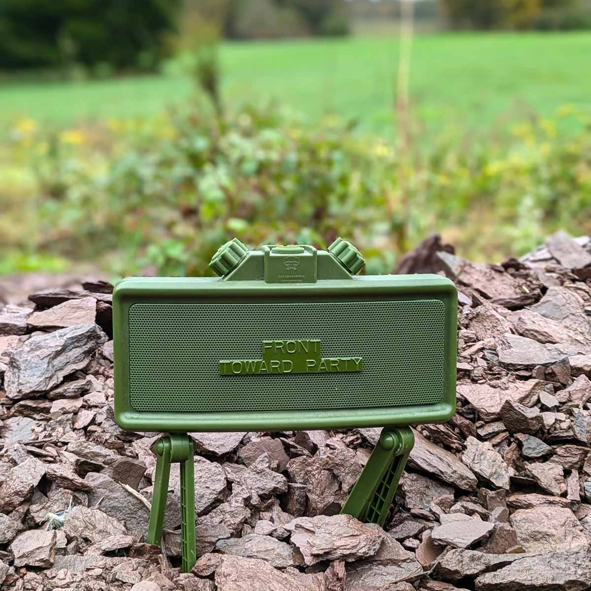 Claymore Mine-shaped Bluetooth Speaker by Catastrophic Industries