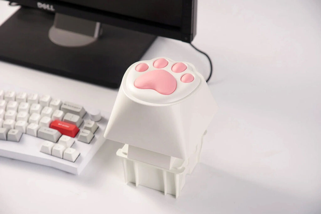 Keychron Cat Design Keychron Big Kitty Paw Key Is One Giant Enter for Cat-Loving Geeks