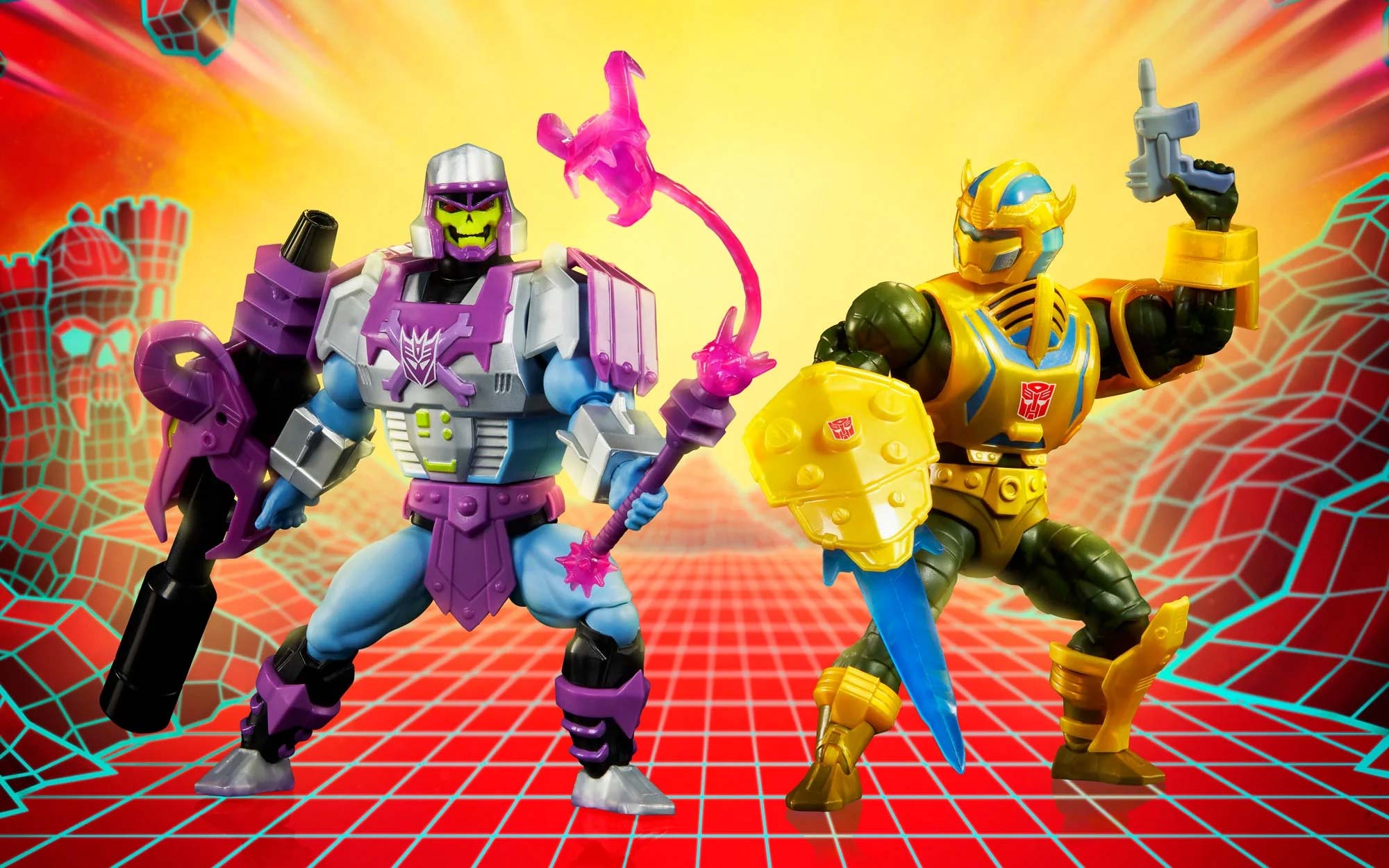 Masters of the Universe x Transformers Action Figures