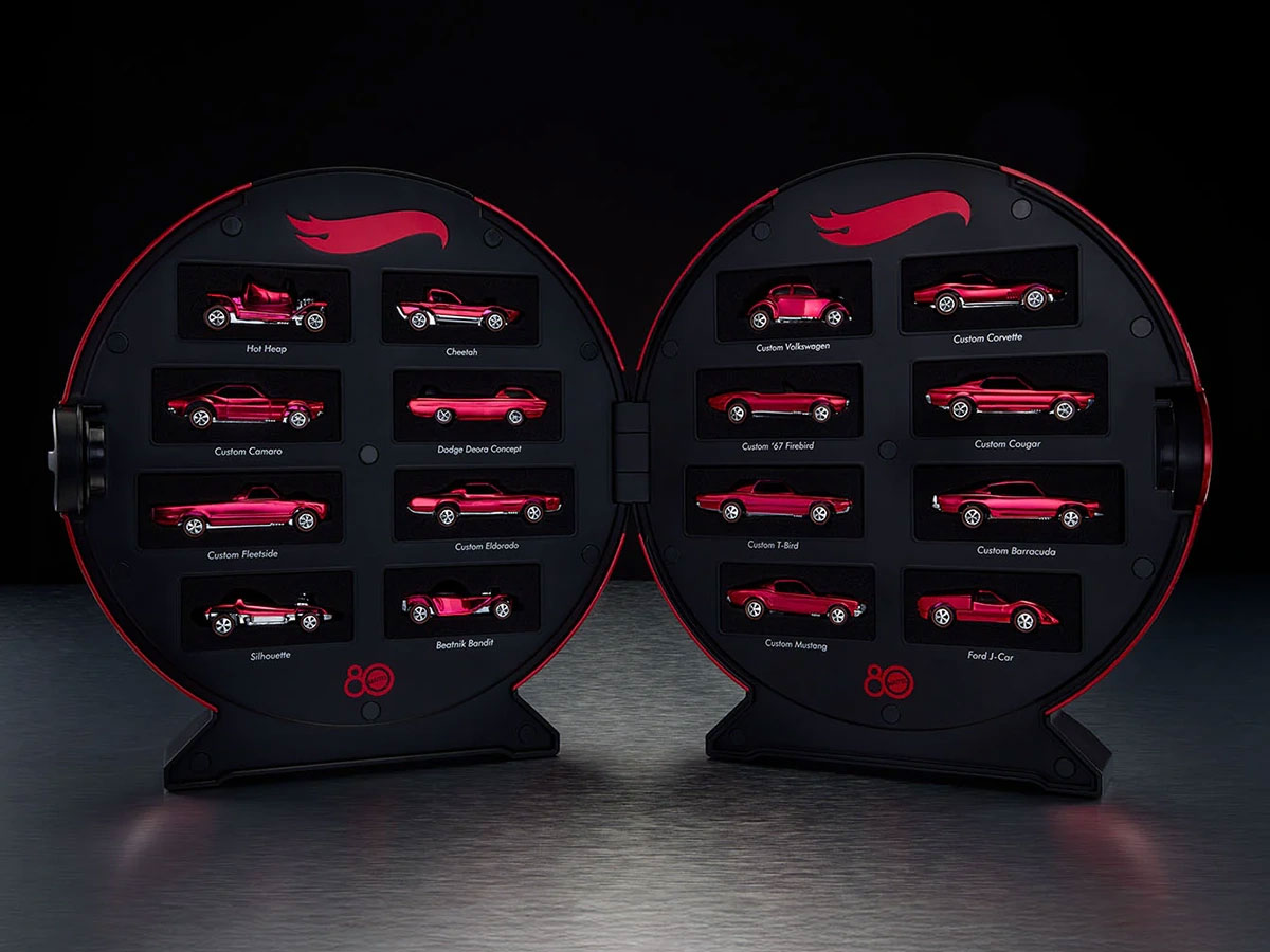 Mattel 80th Anniversary Hot Wheels Original 16 Rally Case Set