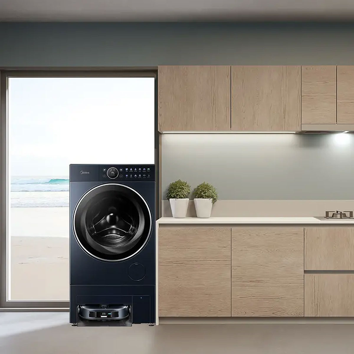 Midea Washbot Washing Machine with Robovac