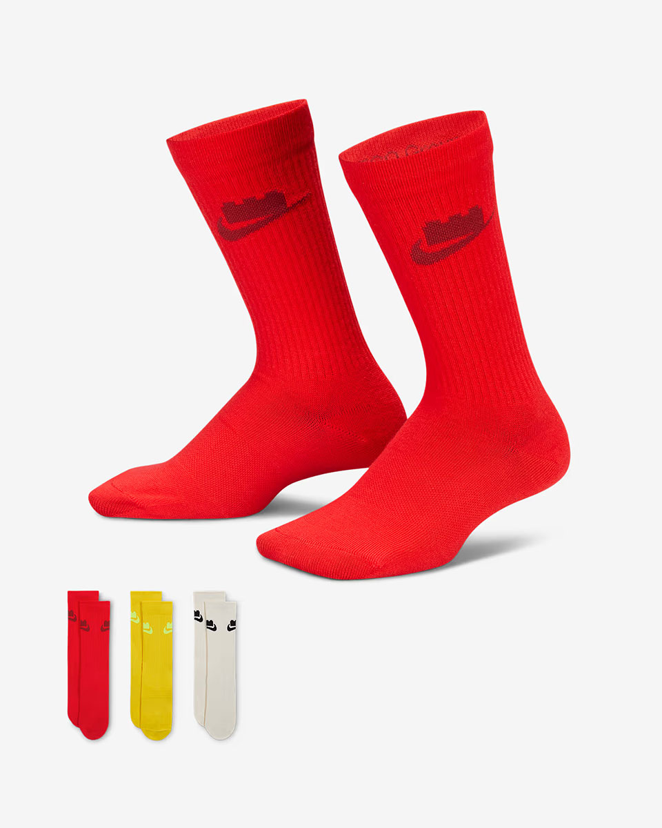 Nike x LEGO Collection Everyday Essentials Crew Socks (3 Pairs)