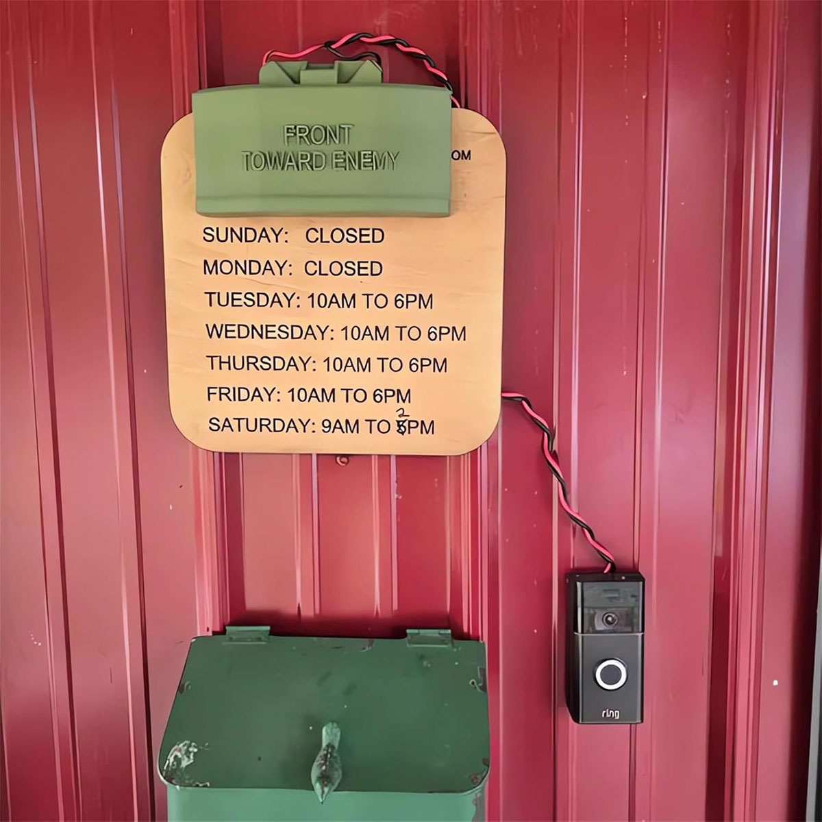 Prank Claymore Do Not Disturb Ring Doorbell