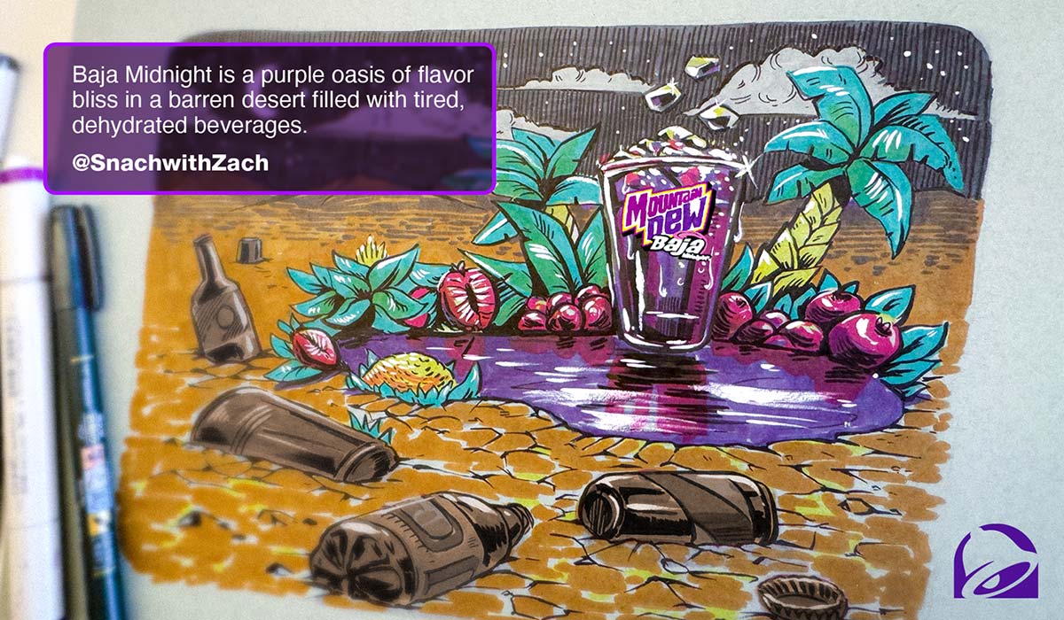 Taco Bell Mountain Dew Baja Midnight