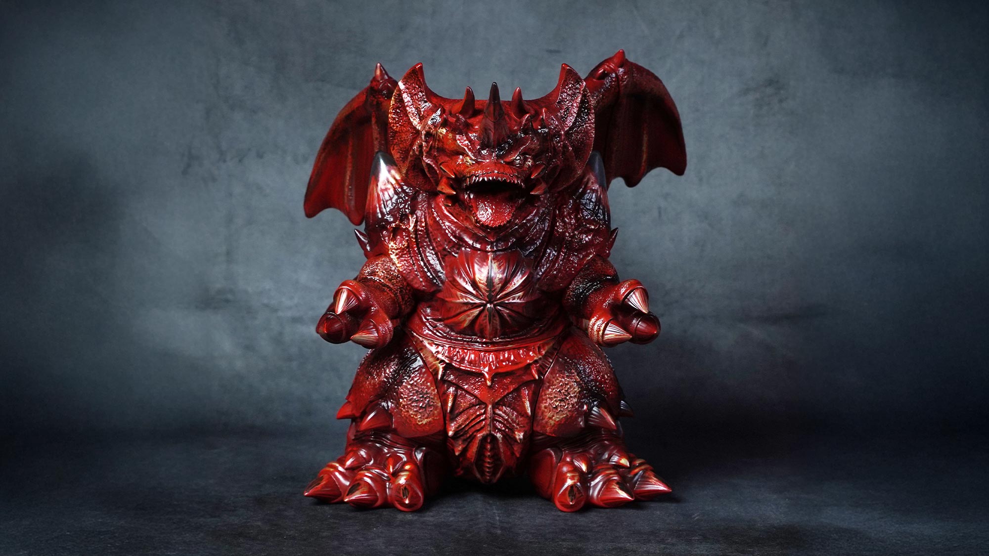 Destroyah Goes Full Lava Mode in Toho's Burning Red Vinyl Figure -