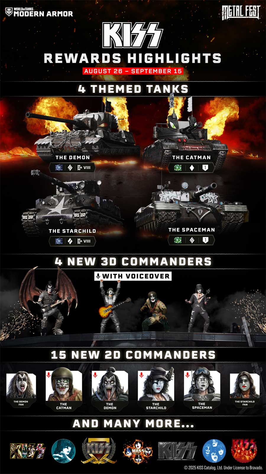 World of Tanks Modern Armor METAL FEST KISS