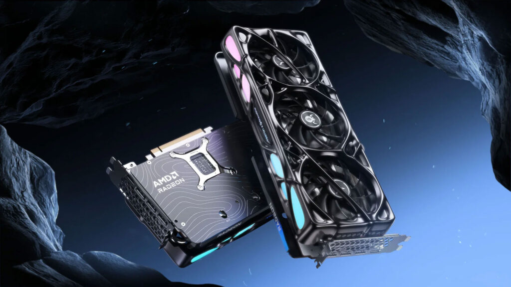 Yeston x GravaStar AMD Radeon RX 9070 XT 16G GDDR6 Mercury Nova OC