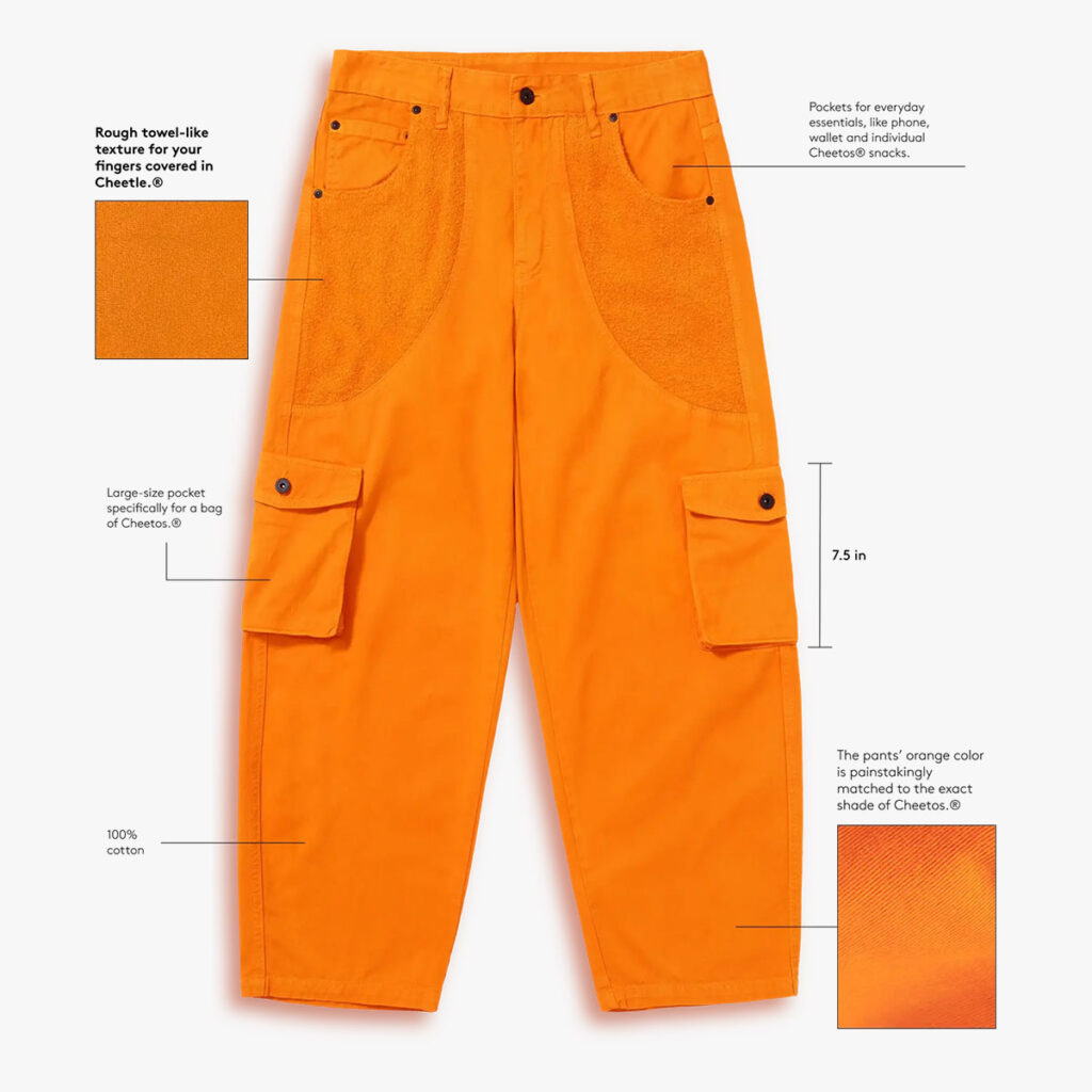 Cheetos Pants for Cheetle-coated Fingers