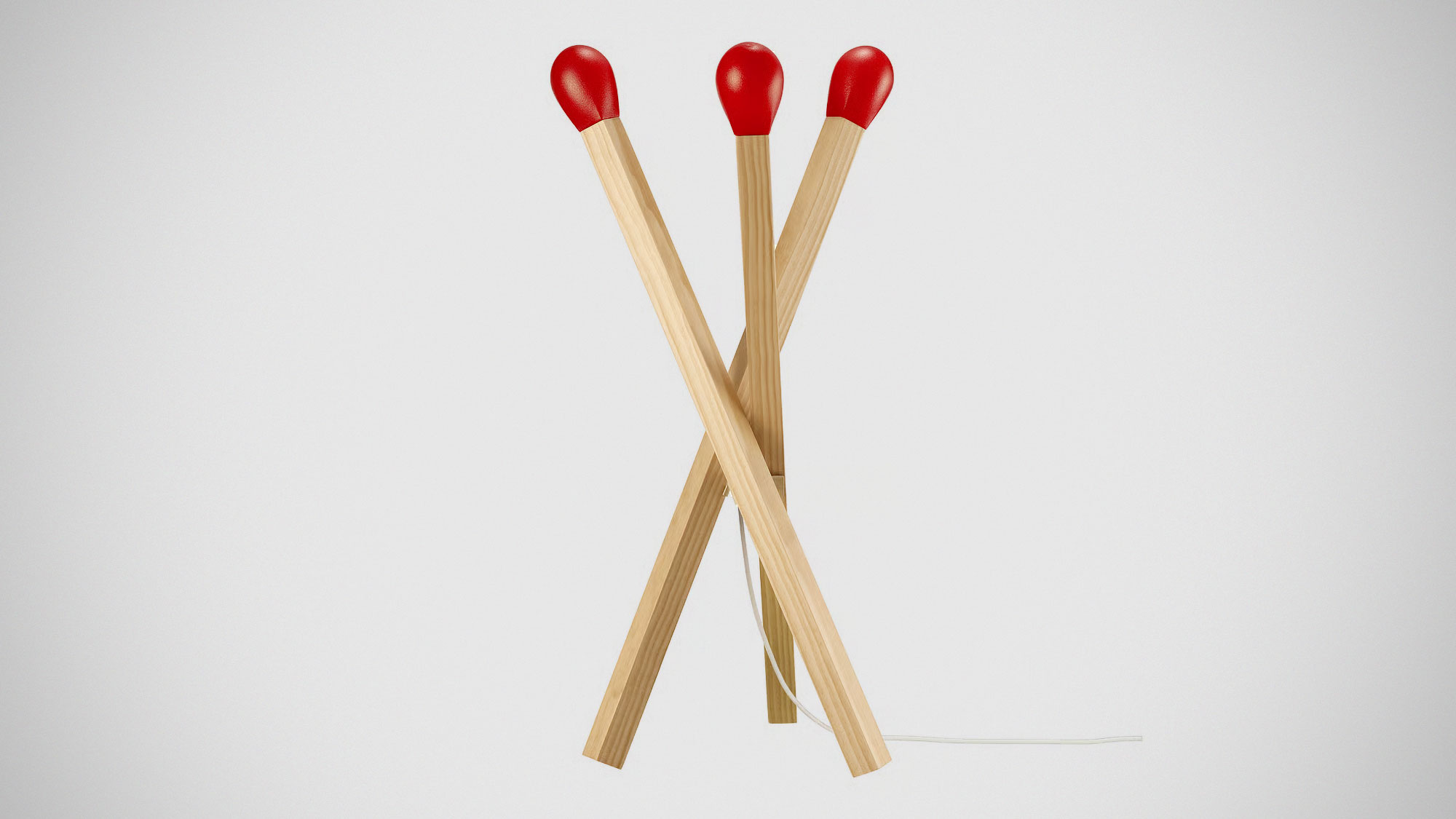 IKEA STRÅLA マッチ棒 ランプ STRÅLA LED floor lamp, matchstick-shaped wood - IKEA