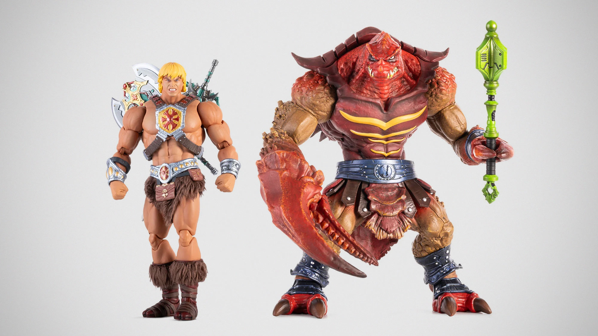 Mondo Launches MOTU200X 1/12 Scale Figures With He-Man and Clawful -