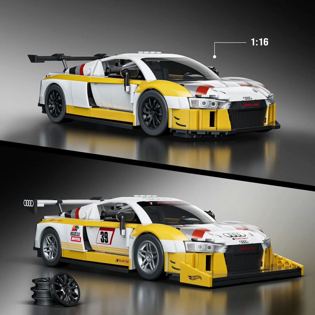 Mattel Brick Shop Hot Wheels ’15 Audi R8 LMS