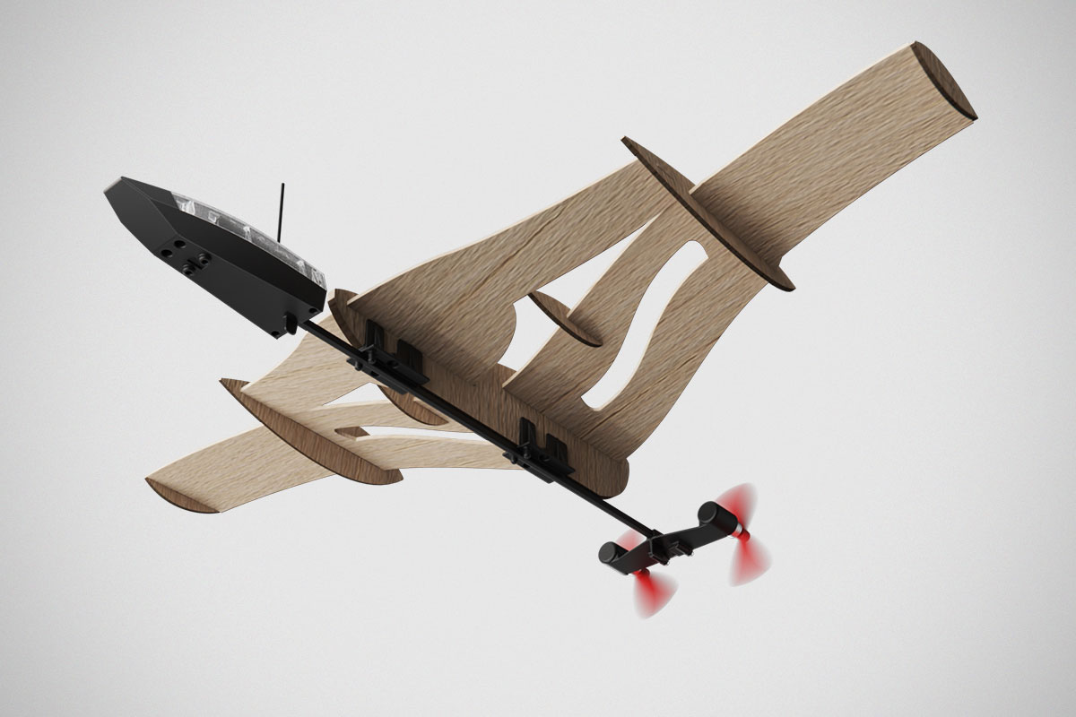 PowerUp StarFlux Balsa Wood Kit Lets You Build and Fly Two Planes in One