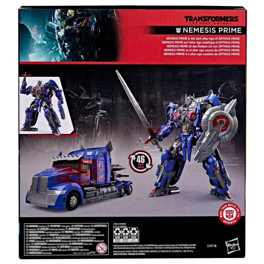 Transformers Studio Series Transformers: The Last Knight Leader Class Nemesis Prime