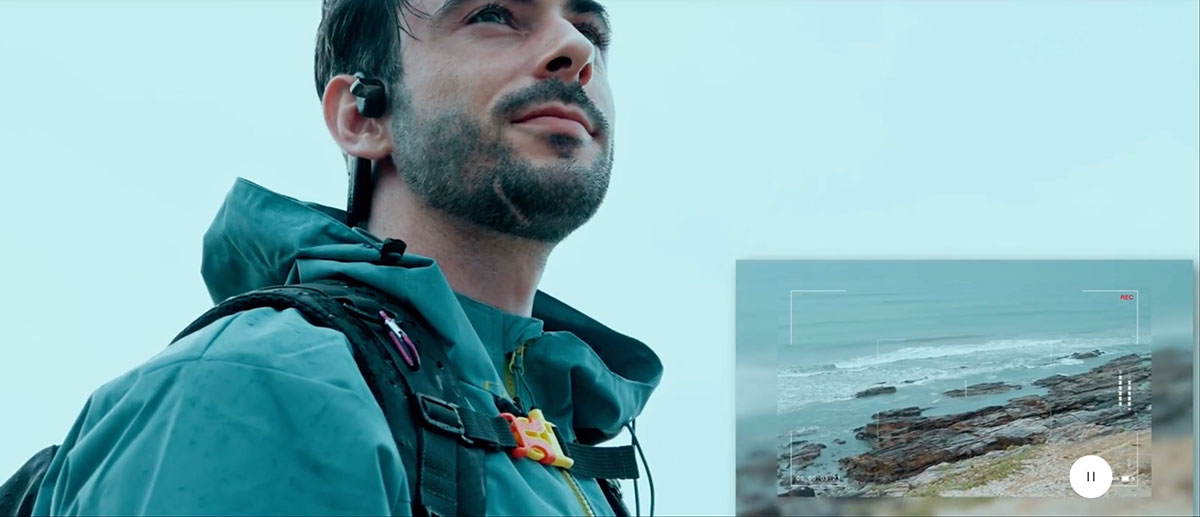 VibeLens MusicCam Action Cam Headphones