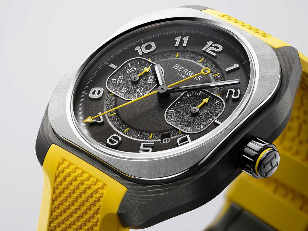 Hermès H08 Chronographe in Naples Yellow