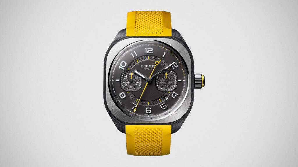 Hermès H08 Chronographe in Naples Yellow
