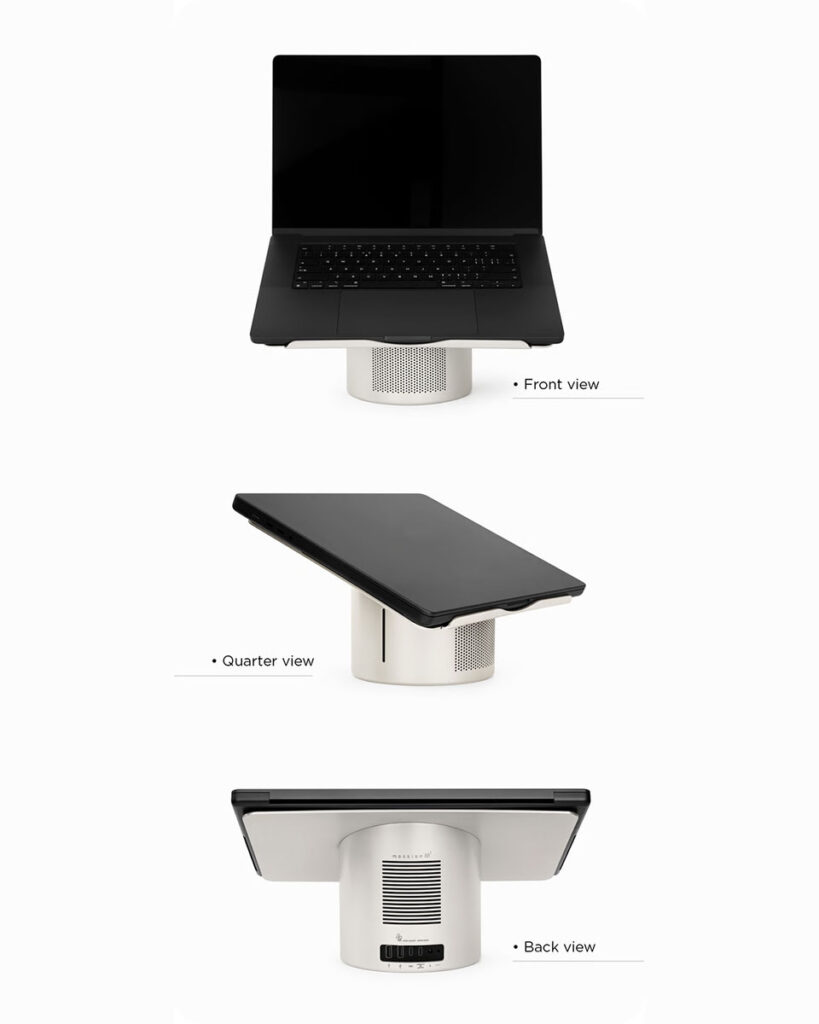 Mossion M1 Laptop Stand, Speaker, and USB Hub