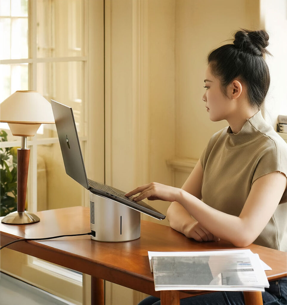 Mossion M1 Laptop Stand, Speaker, and USB Hub