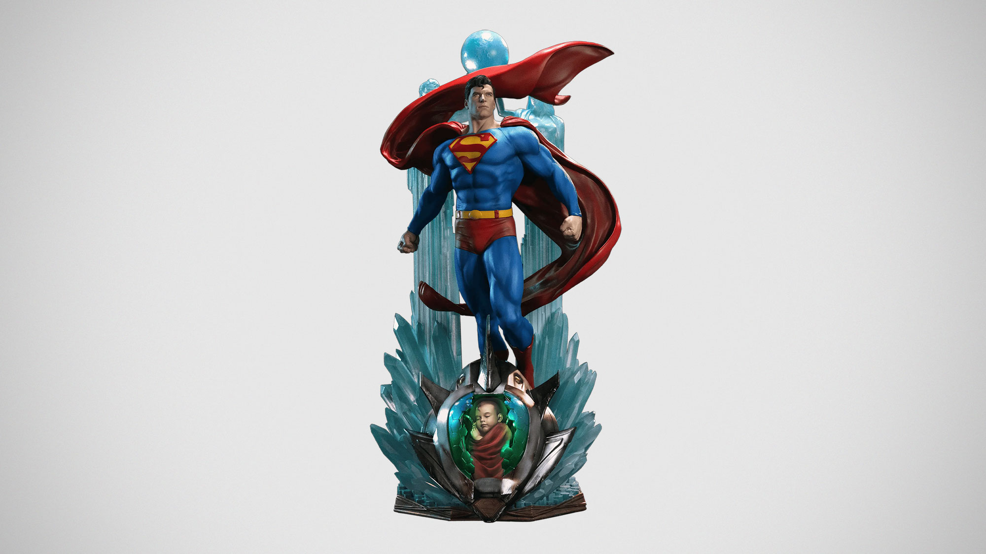 Superman: Birth of Hope Statue by Superkraft Laboratory