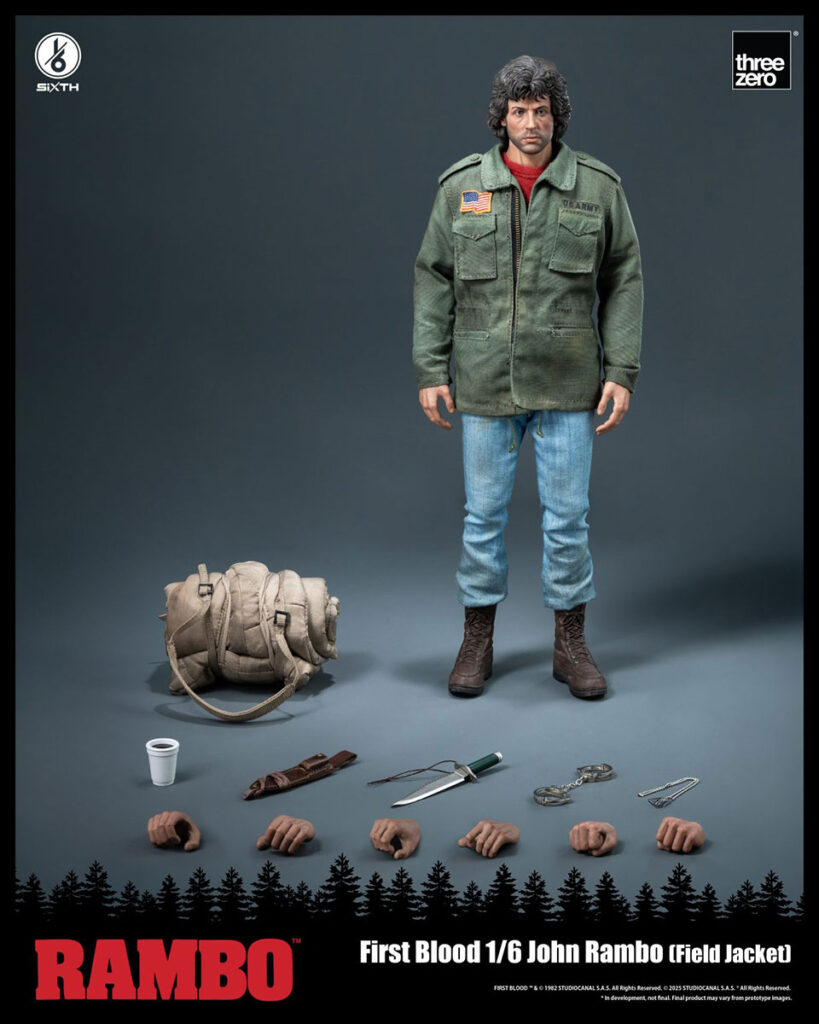 ThreeZero Rambo: First Blood 1/6 John Rambo (Field Jacket) Figure