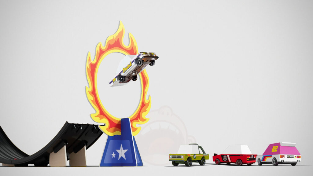 CandyLab Candycar Roadworks Toy Car Playset