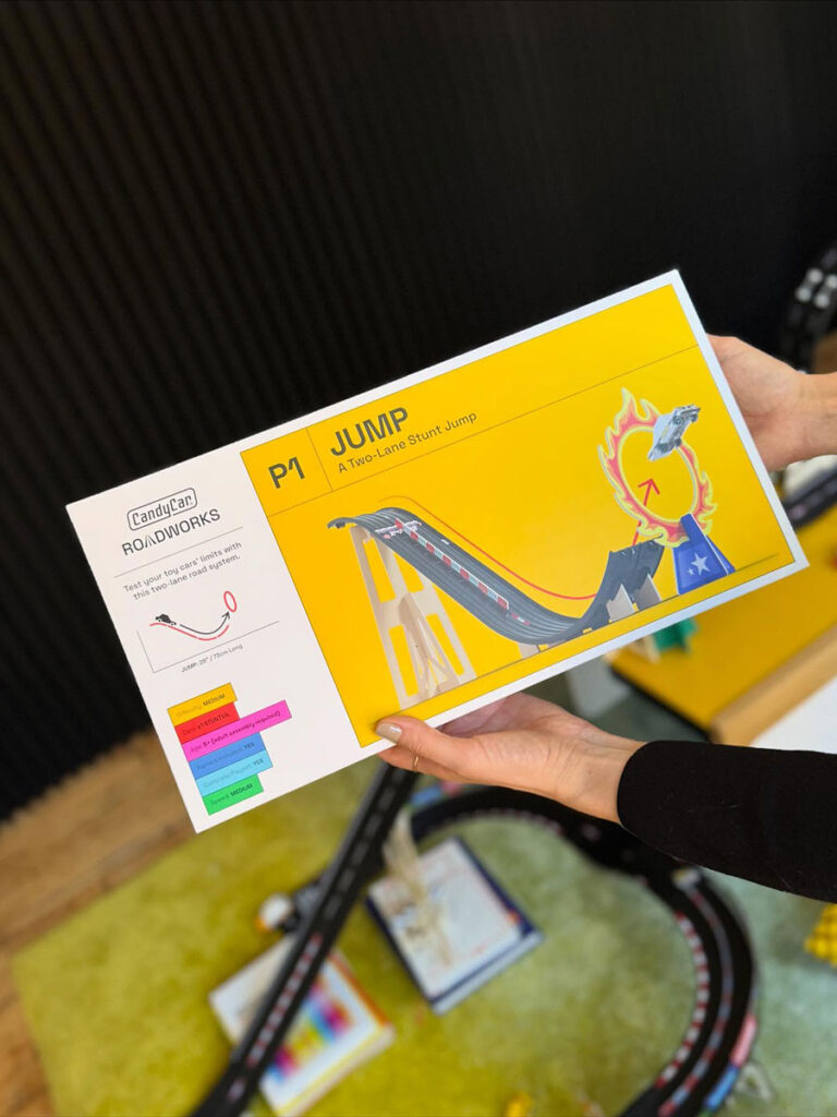 CandyLab Candycar Roadworks Toy Car Playset