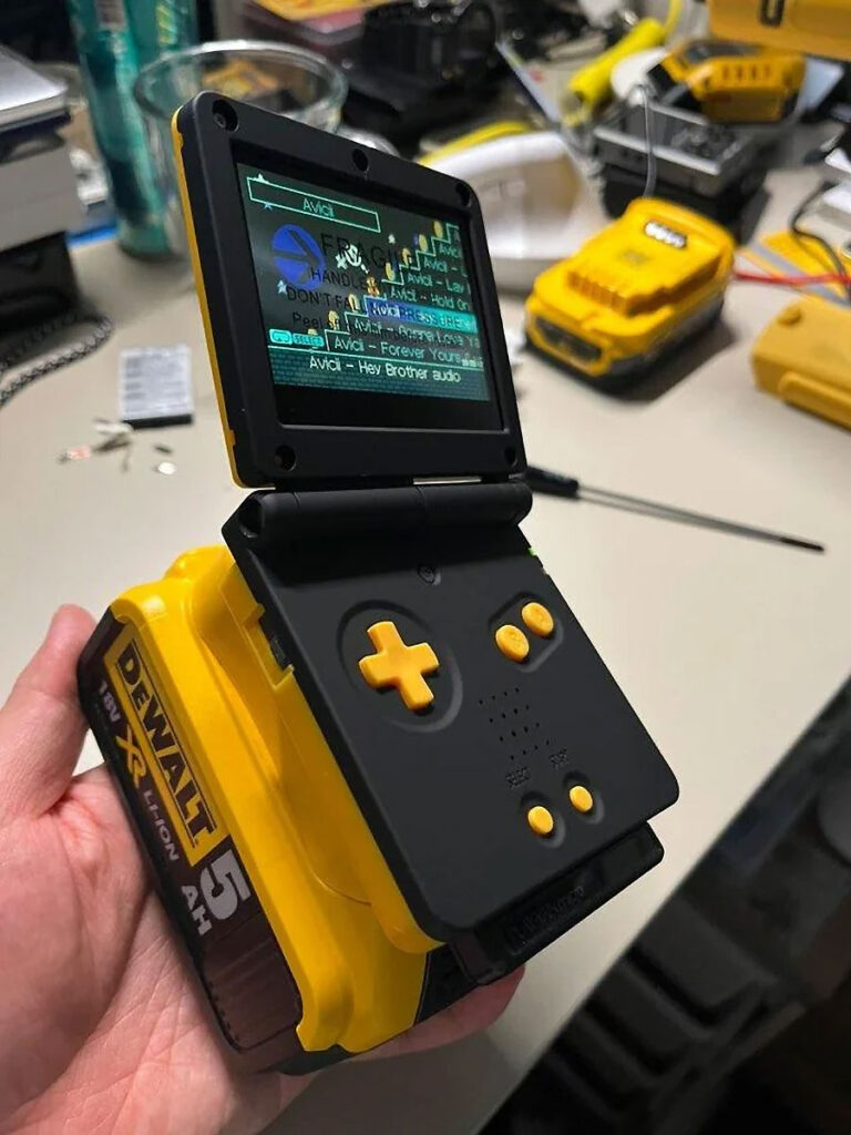 Game Boy Advanced Special with Battery Mod