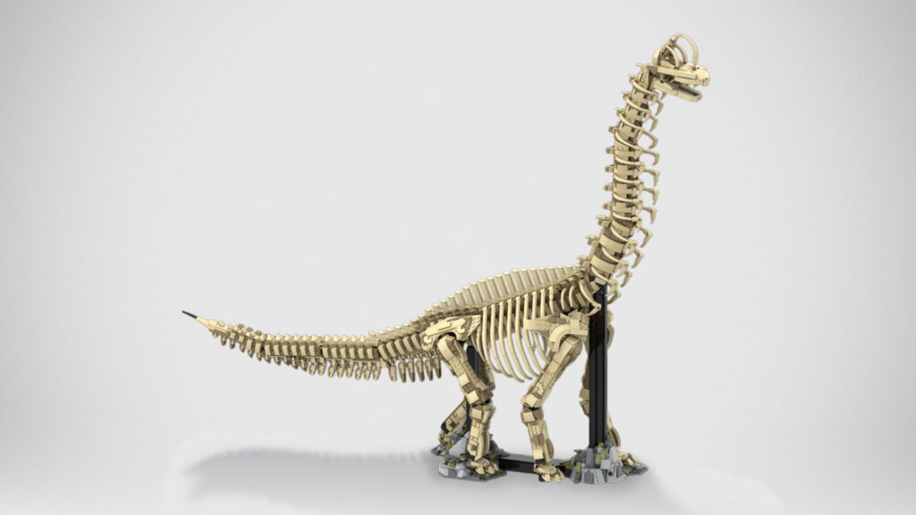 LEGO MOC Brachiosaurus Fossil by MustacheMeneer