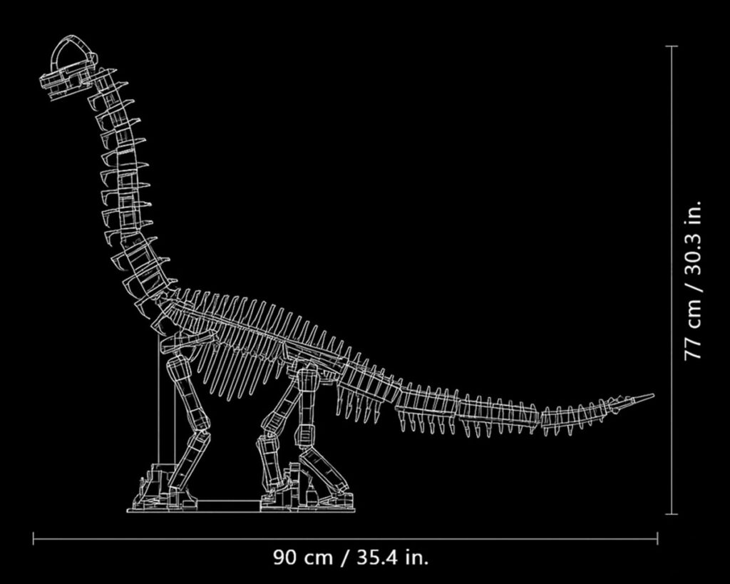 LEGO MOC Brachiosaurus Fossil by MustacheMeneer