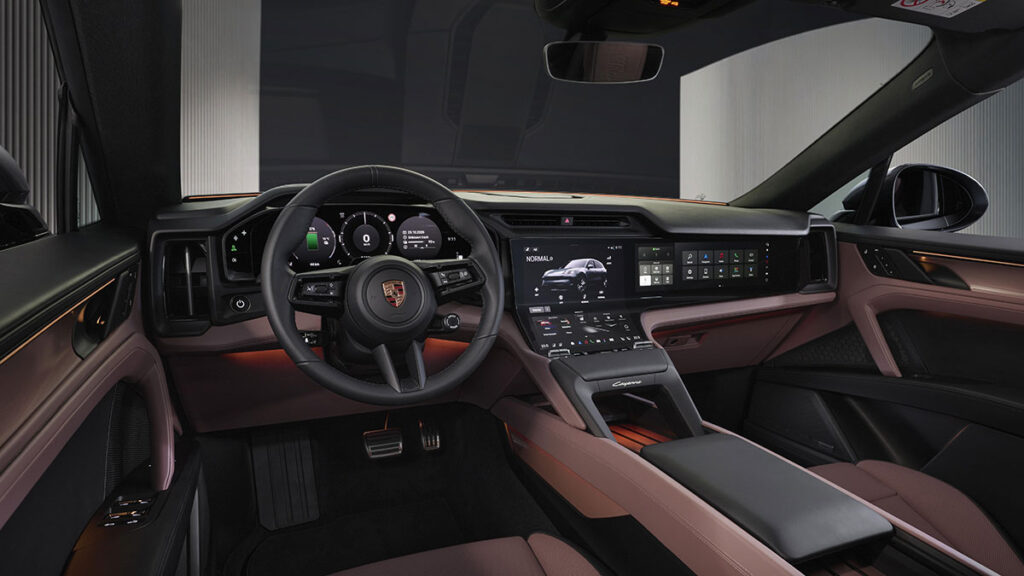 2026 Porsche Cayenne Electric Turbo showcasing interior design