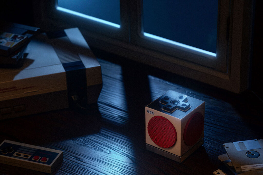 8BitDo Retro Cube 2 Speaker N Edition NES-inspired Bluetooth speaker with D-pad controls