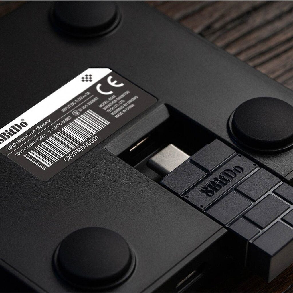 8BitDo Retro Cube 2 Speaker N Edition NES-inspired Bluetooth speaker with D-pad controls