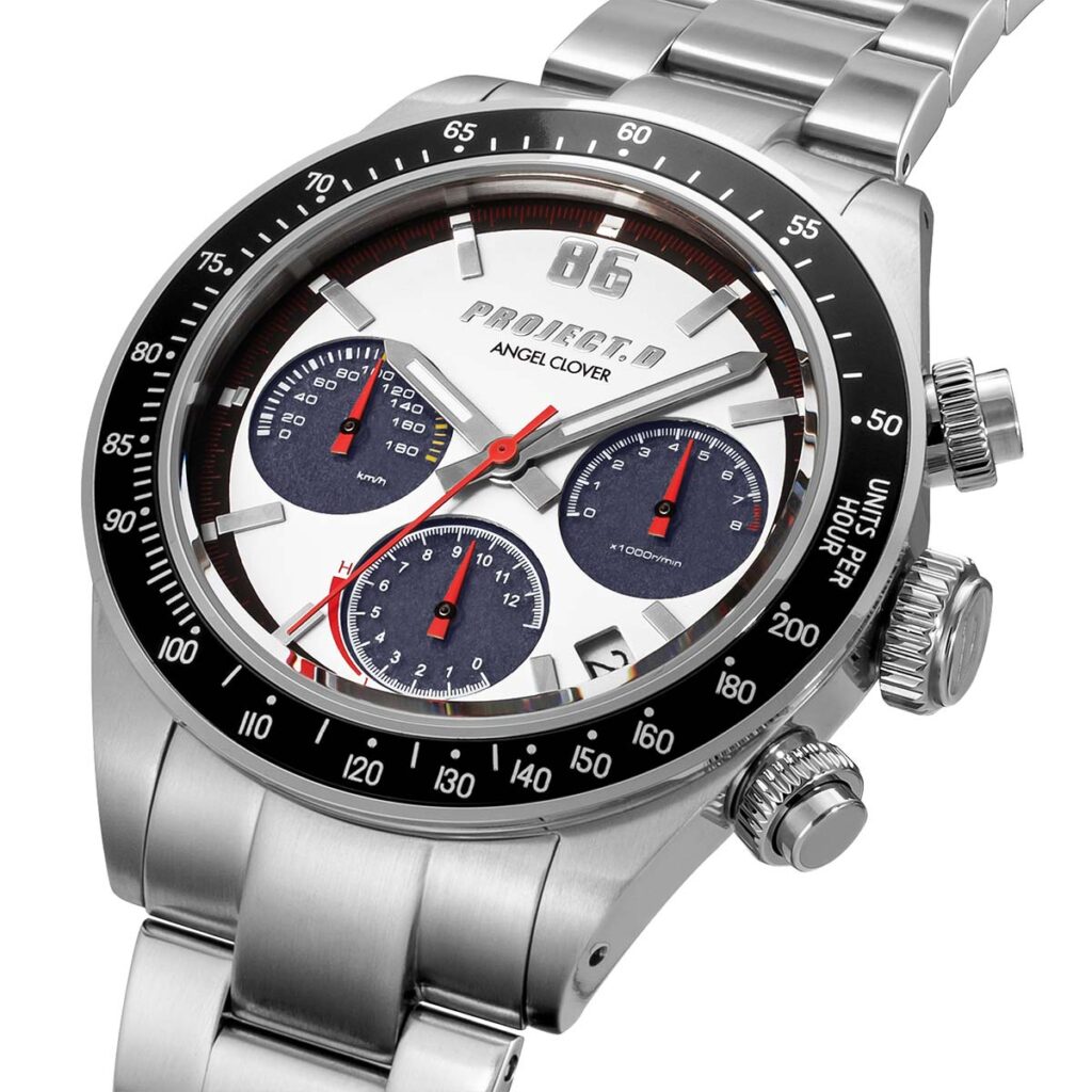 Angel Clover Initial D 30th Anniversary AE86 solar chronograph watch