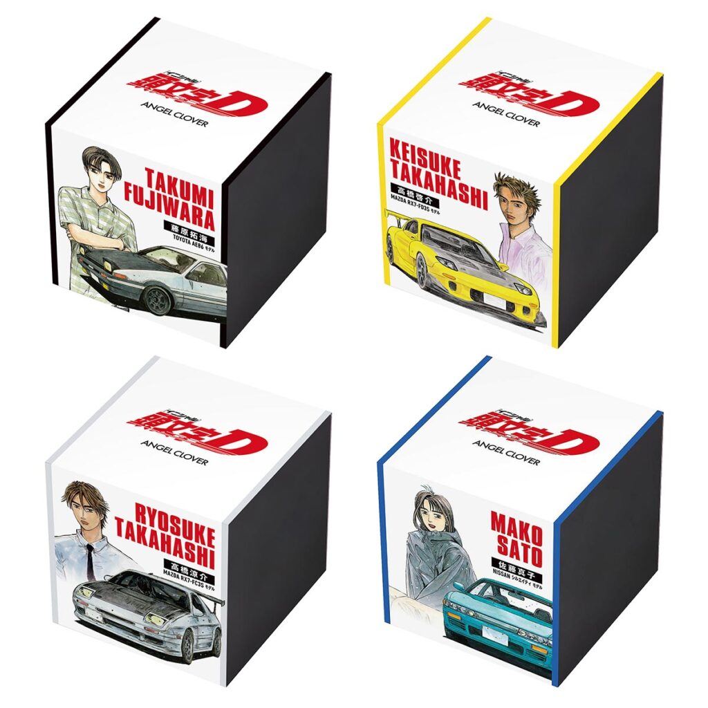 Angel Clover Initial D 30th Anniversary watch collection featuring AE86, RX-7, and Sil-Eighty models