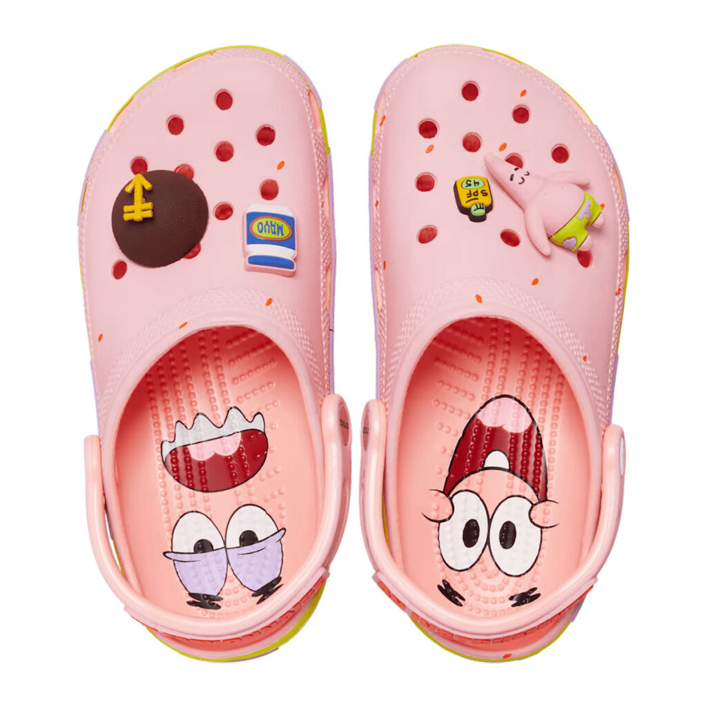 Patrick Star Crocs Classic Clogs in pink colorway
