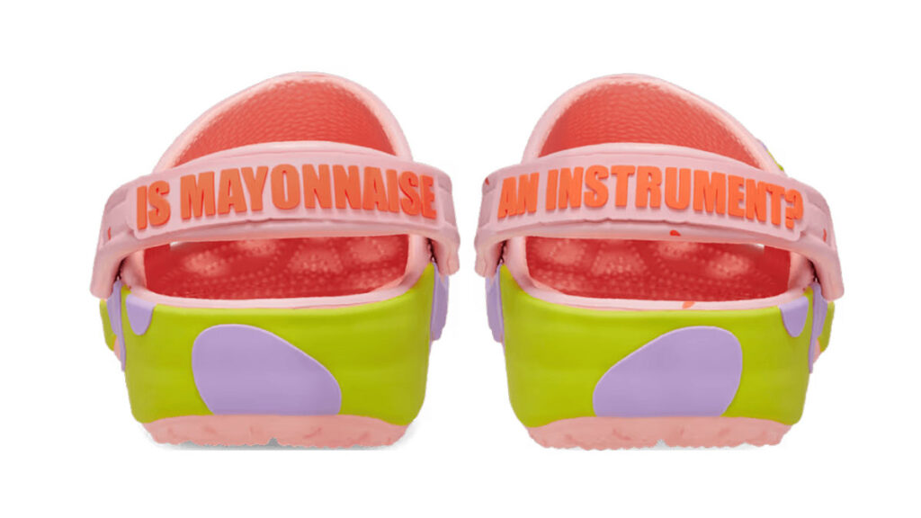 Patrick Star Crocs Classic Clogs in pink colorway