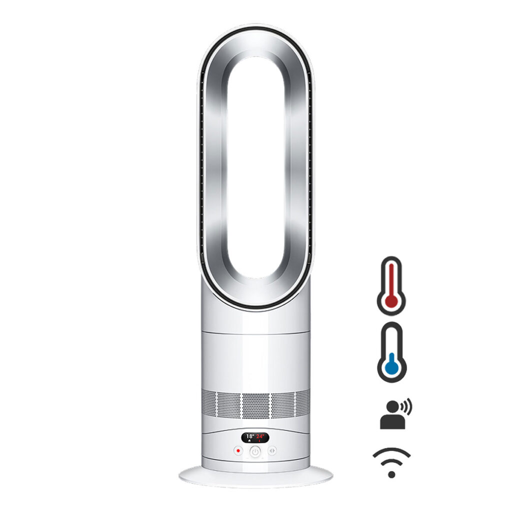 Dyson Hot+Cool HF1 bladeless heater and cooling fan with Remote Link pre-heat feature
