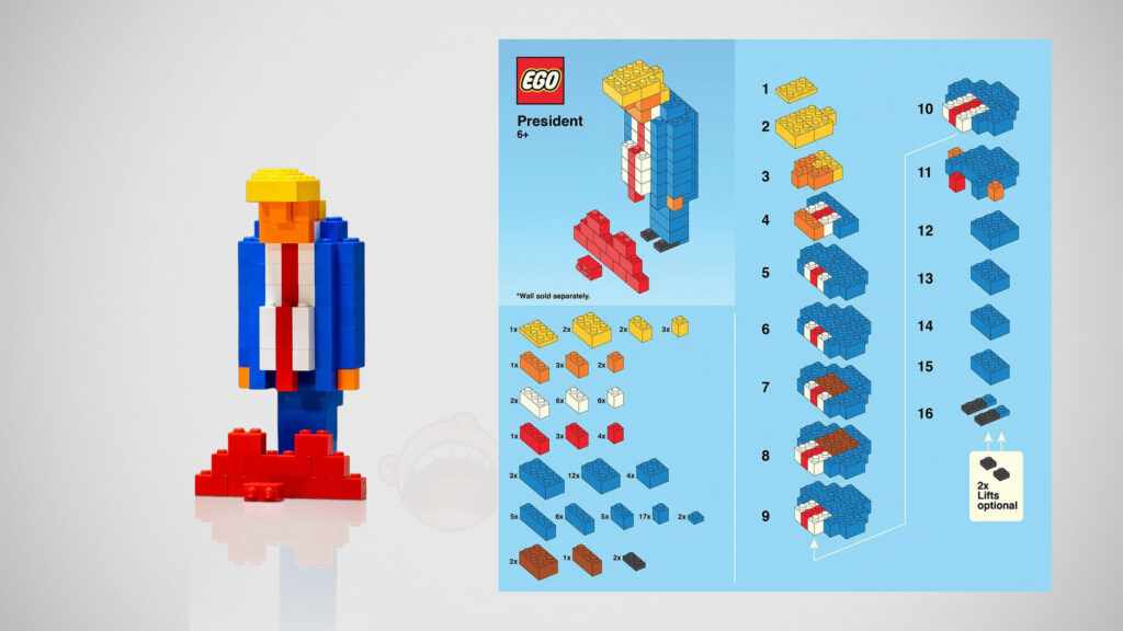 EGO President LEGO MOC Trump Build