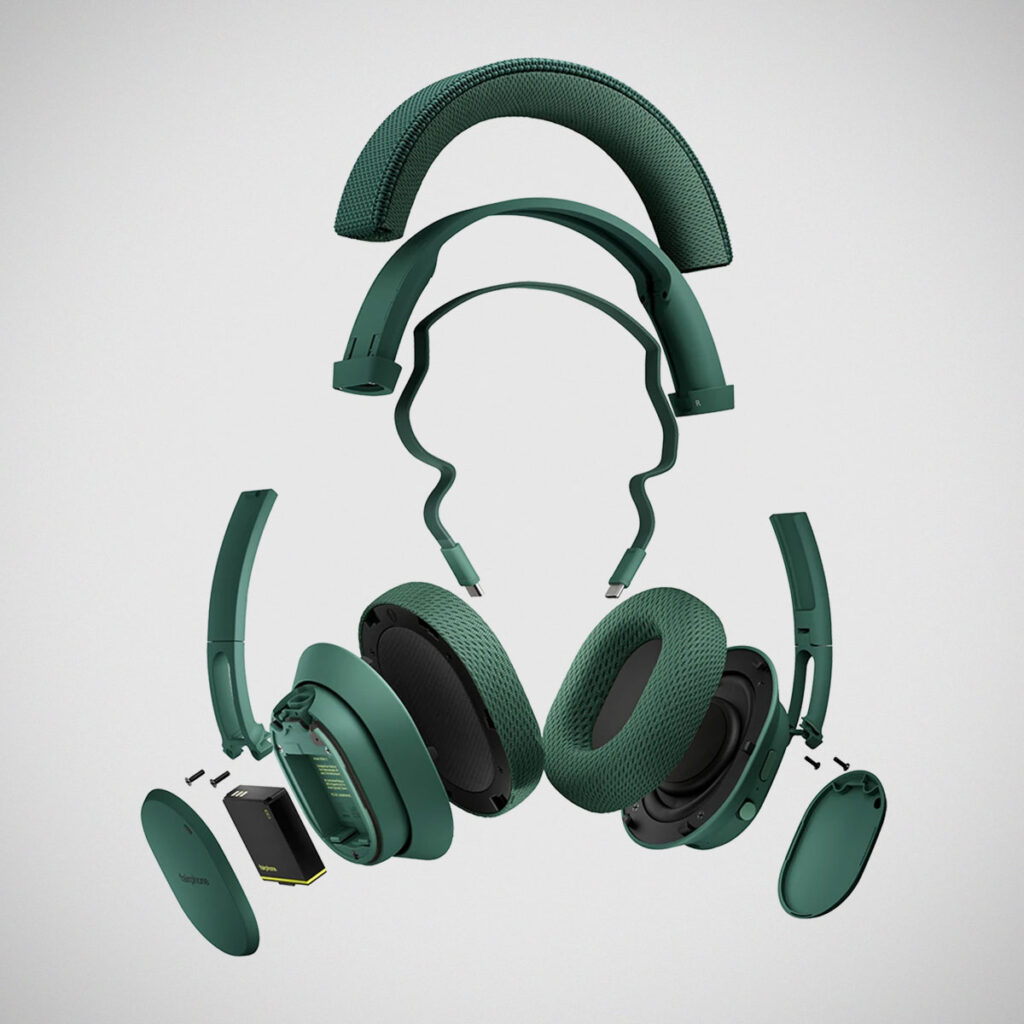 Fairbuds XL (2025) over-ear headphones with modular repairable design