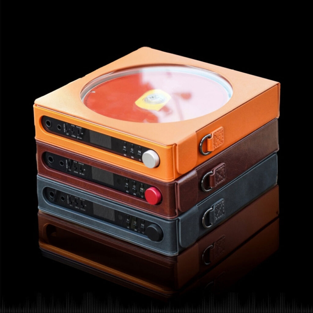 FiiO DM15 R2R portable CD player with glass lid and physical controls