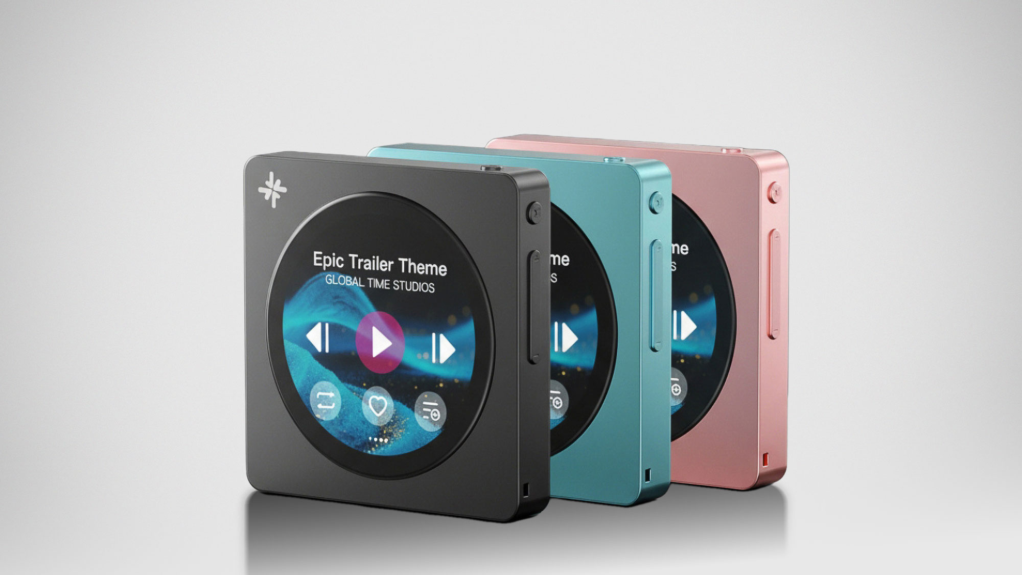 FiiO Snowsky Disc portable music player with circular touchscreen and retro CD player design