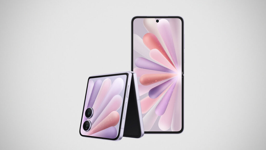 Honor Magic V Flip2 foldable smartphone with large 4-inch external display and dual-screen design shown open and closed