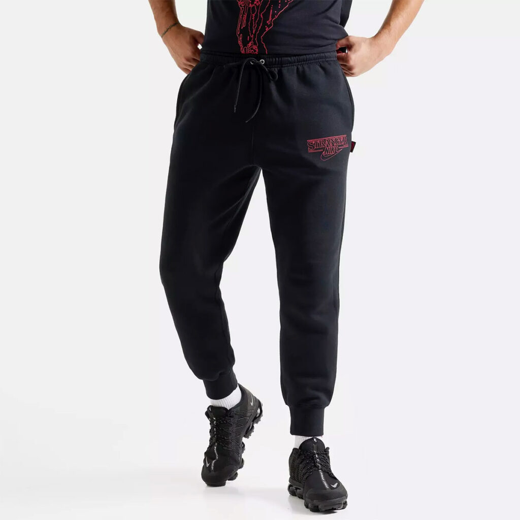 Nike and Converse x Stranger Things sneakers including Air Max 1, Dunk Low, and Chuck 70 with distressed 1980s Hawkins-inspired details